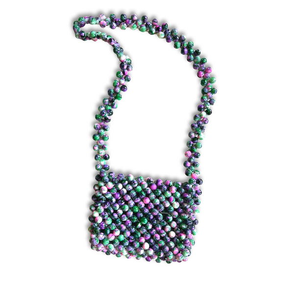 Stone Beaded Shoulder Bag