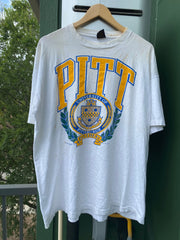 Vintage 90s University of Pittsburgh Distressed Tee (XL)
