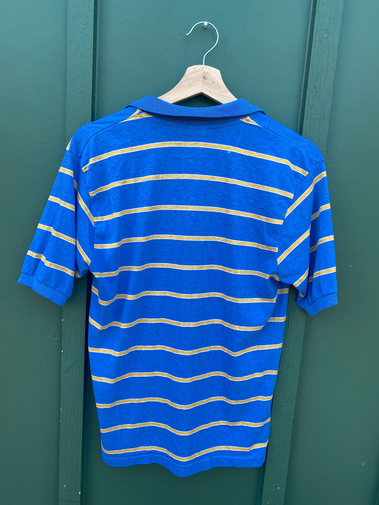 Vintage 80s Striped Cropped Polo Shirt (S/M)