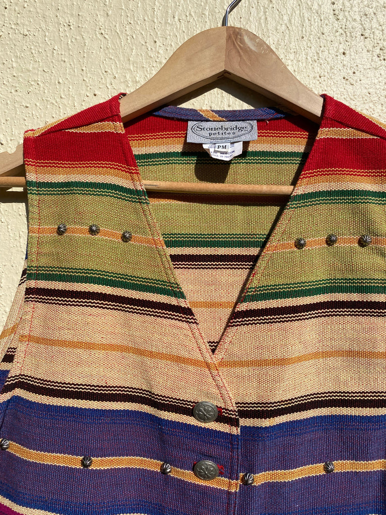 Vintage 90s Quilted Cropped Vest (S/M)