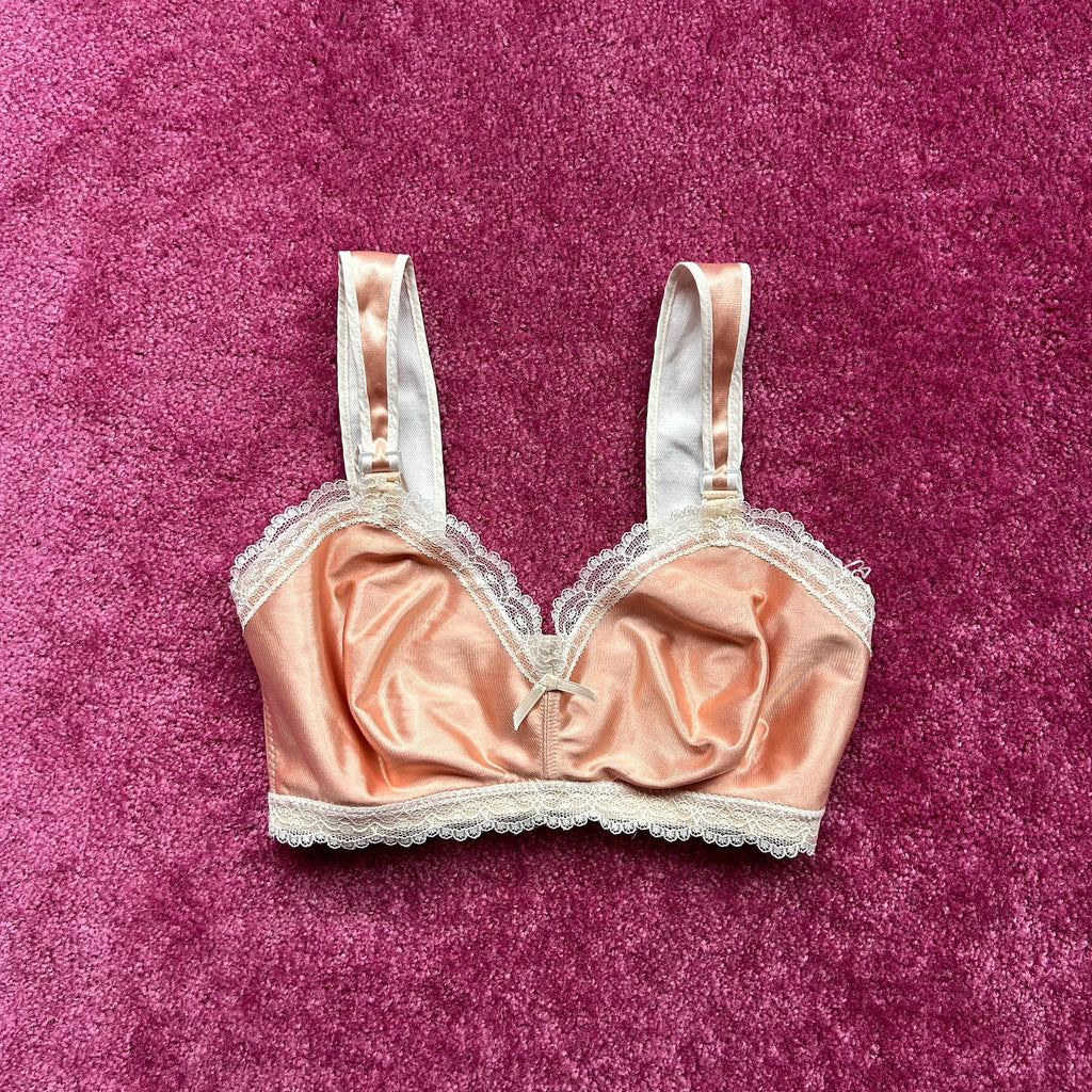 Satin Salmon Bralette