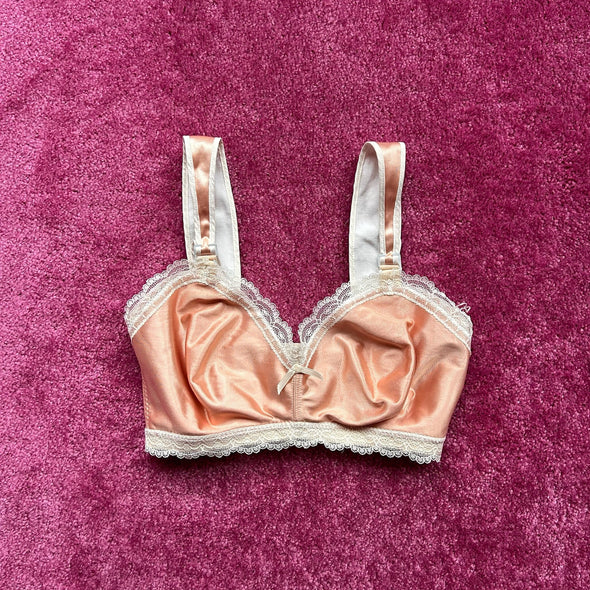 Satin Salmon Bralette