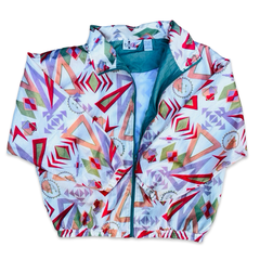 Vintage 90s Geo Print Windbreaker