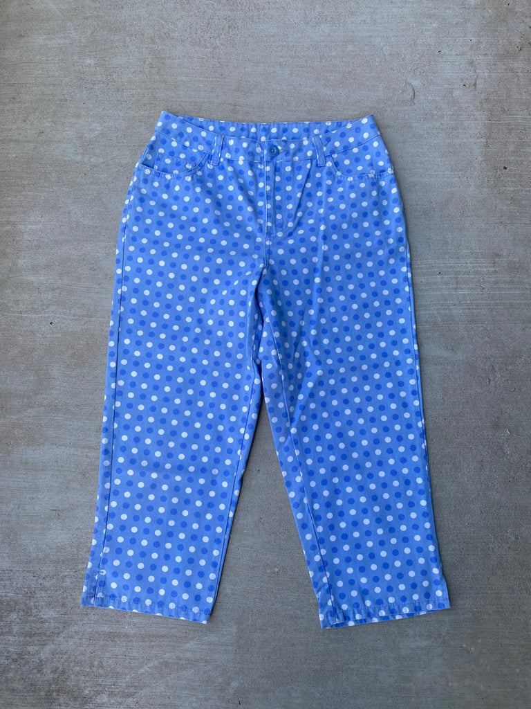 Vintage 90s Billbass Polkadot Capri Style Jeans (31)