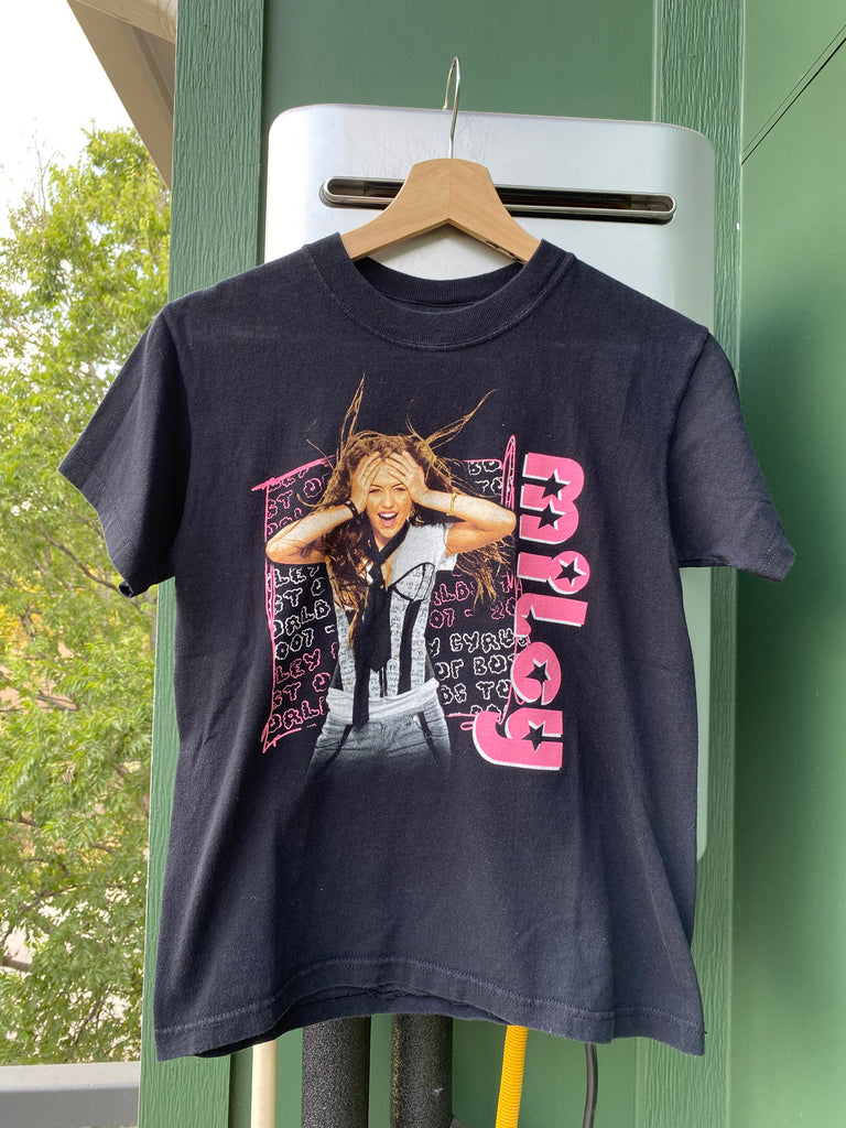 Vintage Y2K Miley Cyrus Tour Baby Tee (S)