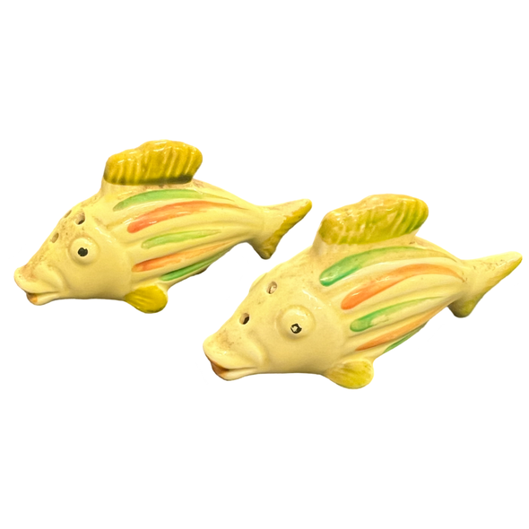 Vintage Mid Century Fish Salt and Pepper Shakers