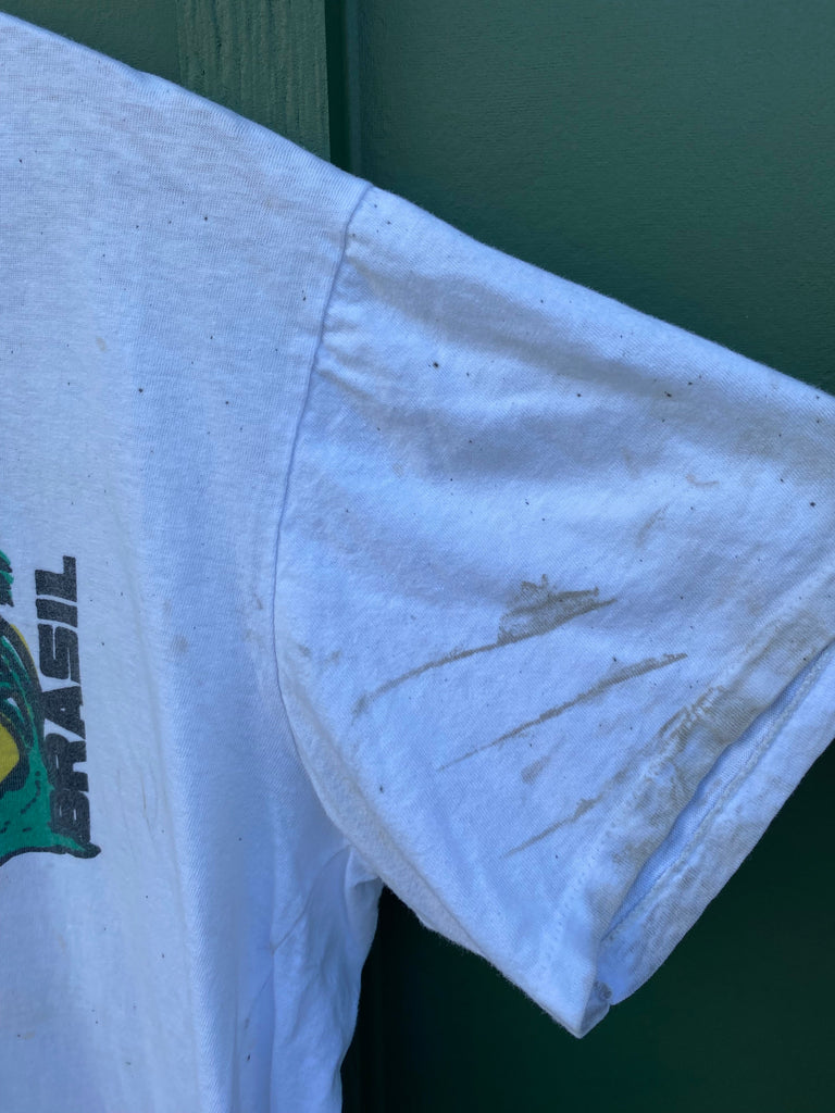 Vintage 70s Rio Brazil Distressed Baby Tee (S/M)