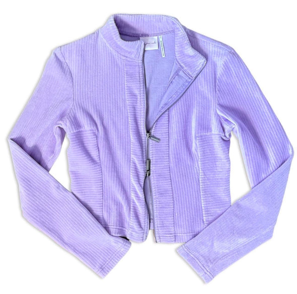 Y2K Velour Zipup Shacket