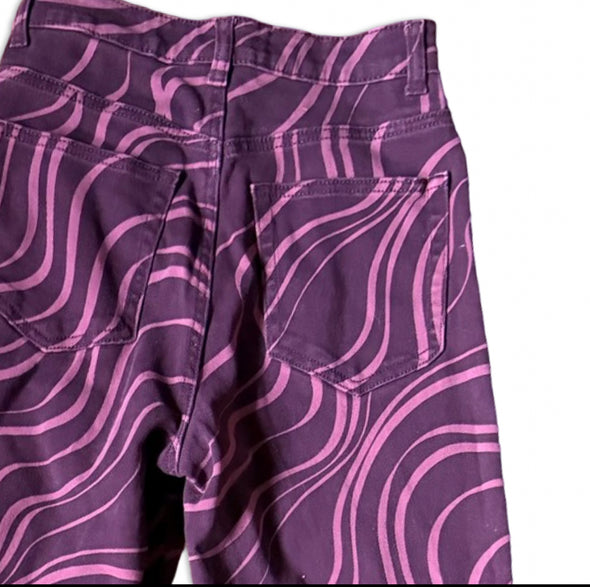 Y2K Purple Wave Jean