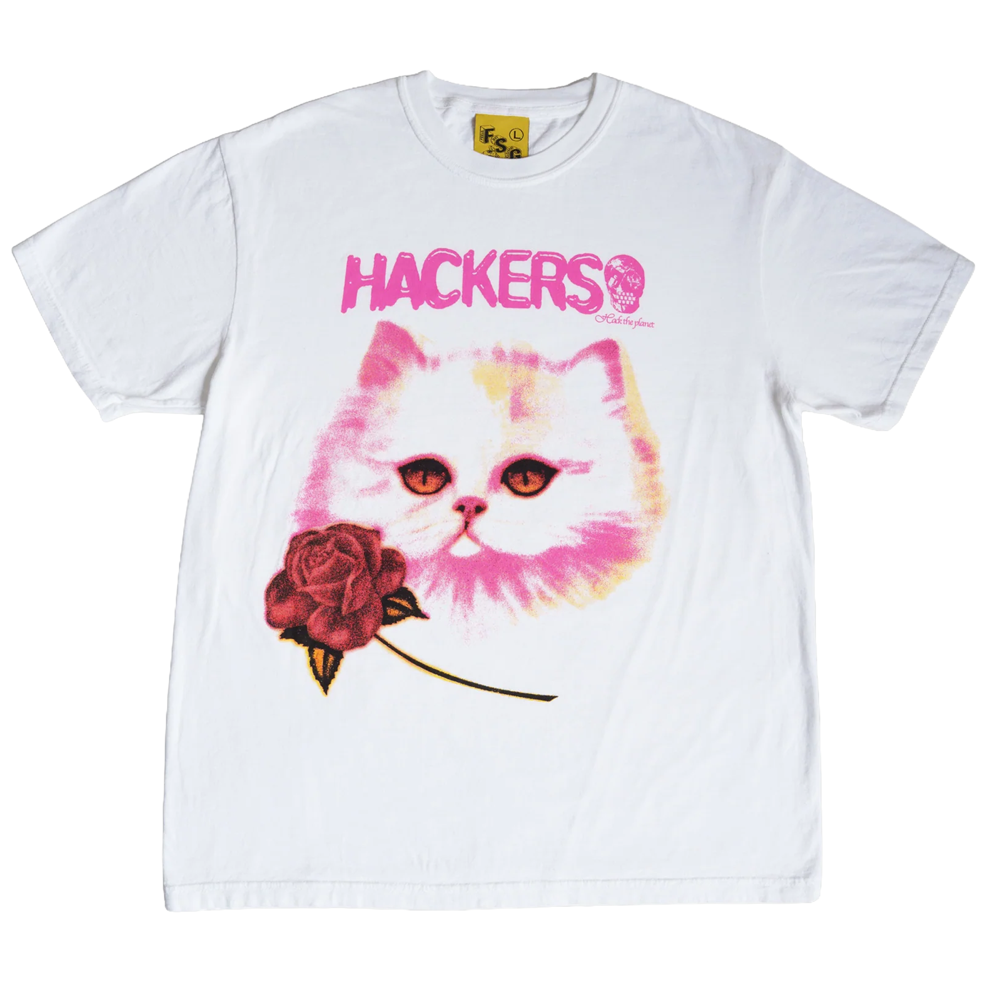 Hackers Print Shirt, Hack The World 95 Unisex Tee In White – Feels 