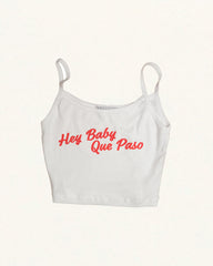 Hey Baby Spaghetti Crop Tank