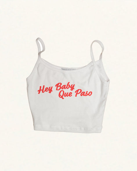 Hey Baby Spaghetti Crop Tank