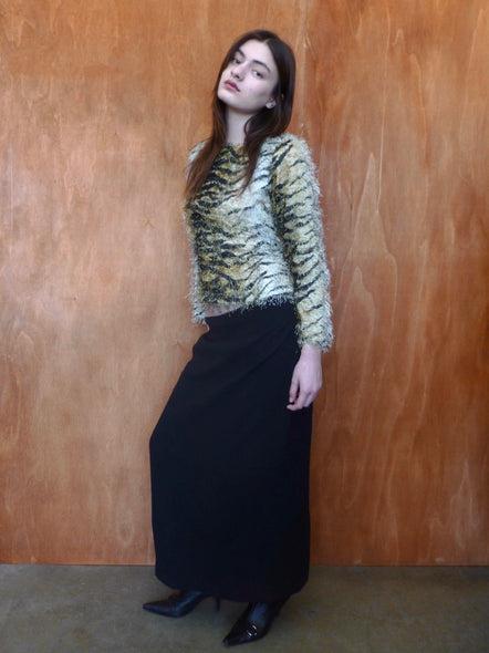 Black Maxi Skirt (L)
