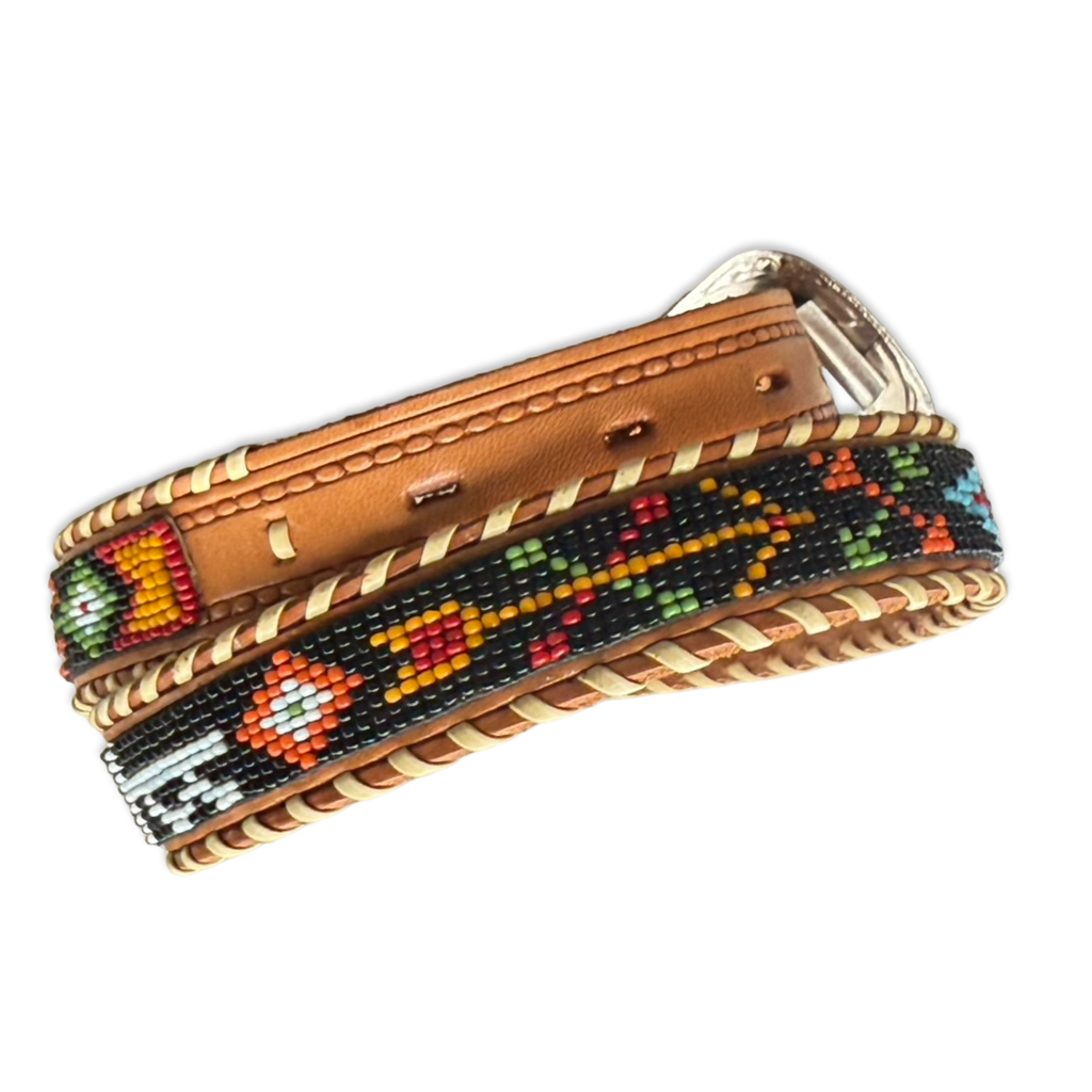 Vintage Southwestern Beaded Belt (26-30”)