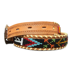 Vintage Southwestern Beaded Belt (26-30”)