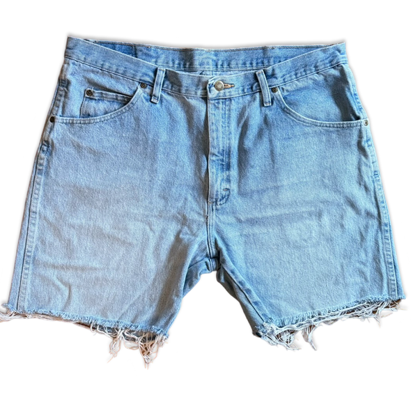 Vintage 80s Wrangler Light Wash Denim Shorts (38)