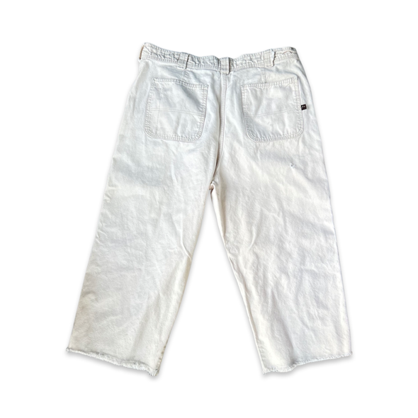 Vintage 90s Distressed Cream Pants