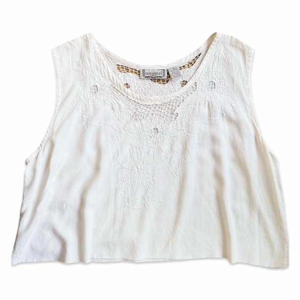 Vintage 80s Jane Eyelet Top