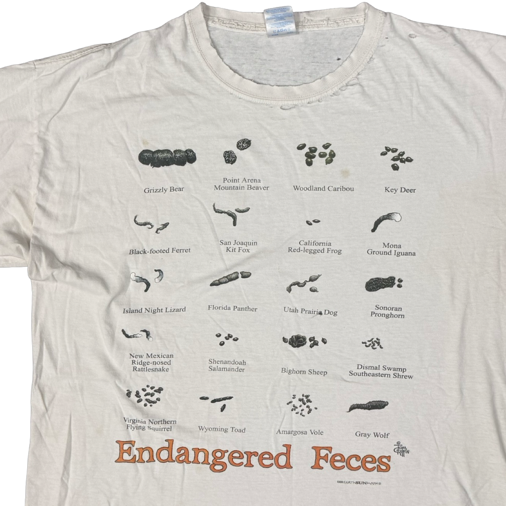 Vintage Distressed Endangered Feces Tee (XL)