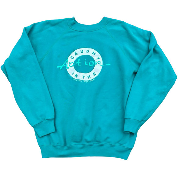 Vintage 80s Caught In The Action Crewneck