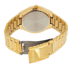 Casio Unisex White Dial Gold Stainless Steel Band Quartz Watch