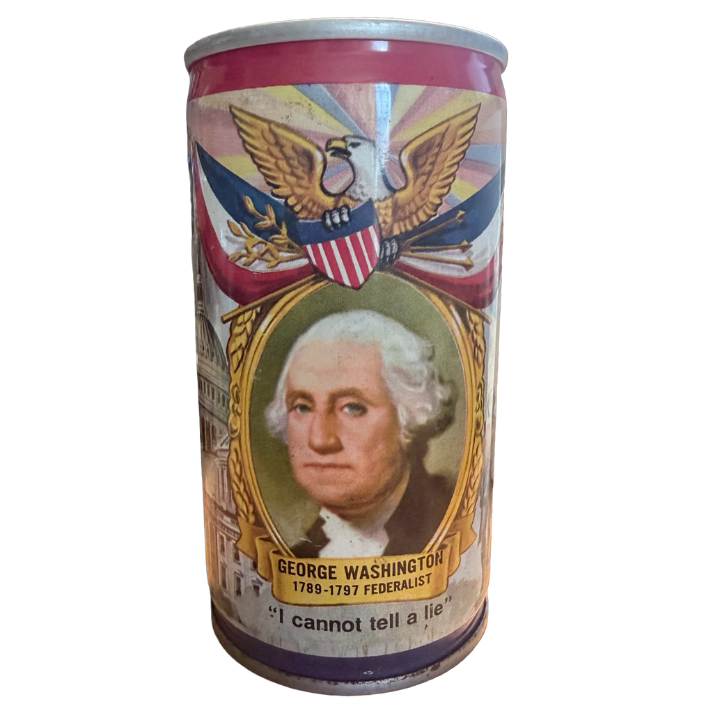 Vintage Falstaff George Washington Commemorative Pull Top Beer Can