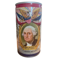 Vintage Falstaff George Washington Commemorative Pull Top Beer Can