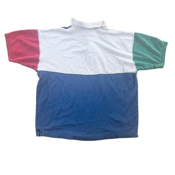 Vintage 90's Colorblock Polo Shirt (L)
