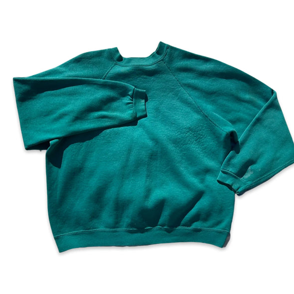 Vintage 90s Teal Tultex Crewneck