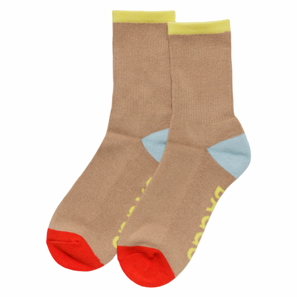 Baggu Ribbed Sock - Beige Mix