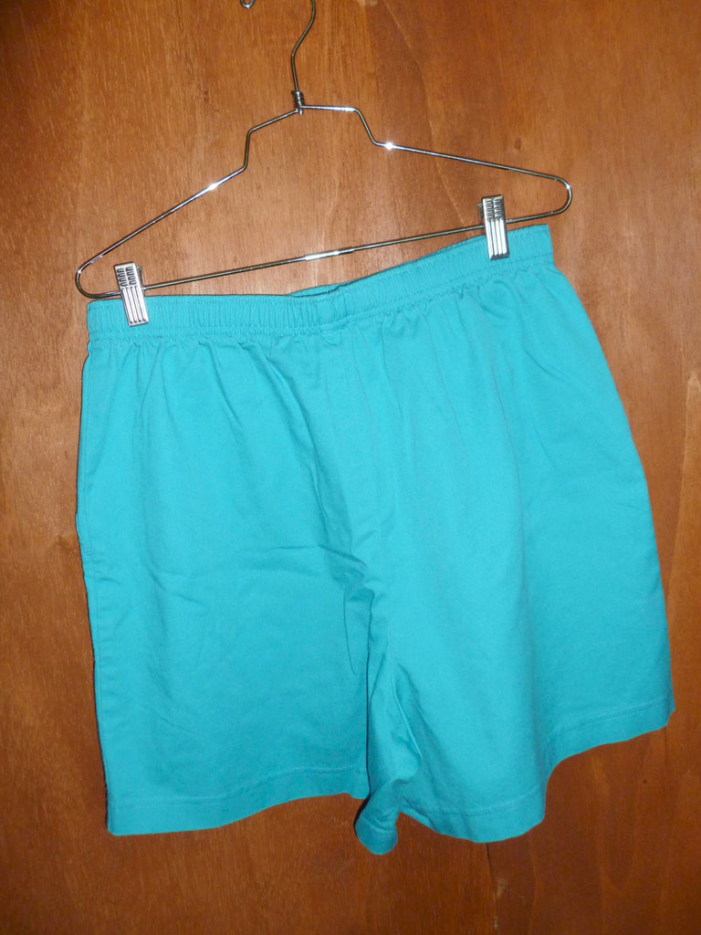 Dolphin Teal Cotton-Blend Short (XL)