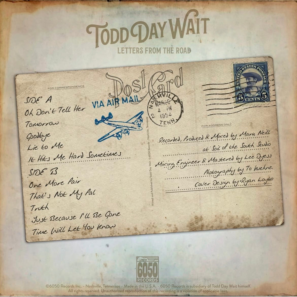 Todd Day Wait: Letters From the Road Vinyl LP