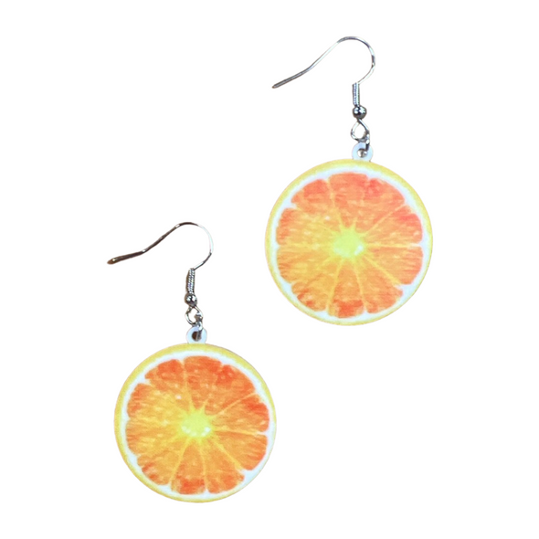 Juicy Juicy Earrings - Oranges