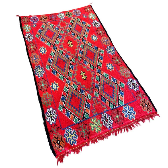 IN-STORE PICK-UP ONLY Vintage Hand-Woven Moroccan Berber Rug (Primary Colorway)