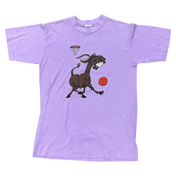 Vintage Voit Donkey Playing Basketball Tee (M)