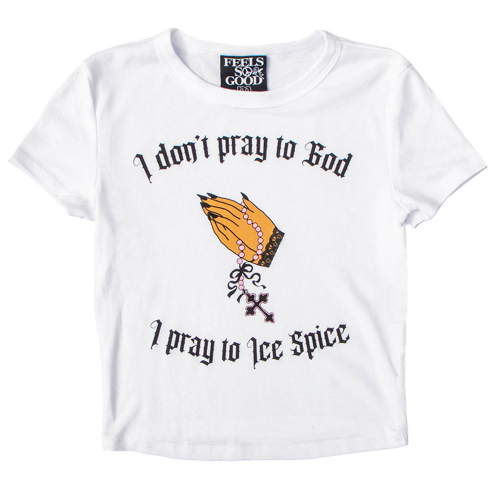 I Pray to Ice Spice Crop Top - LAST CHANCE!