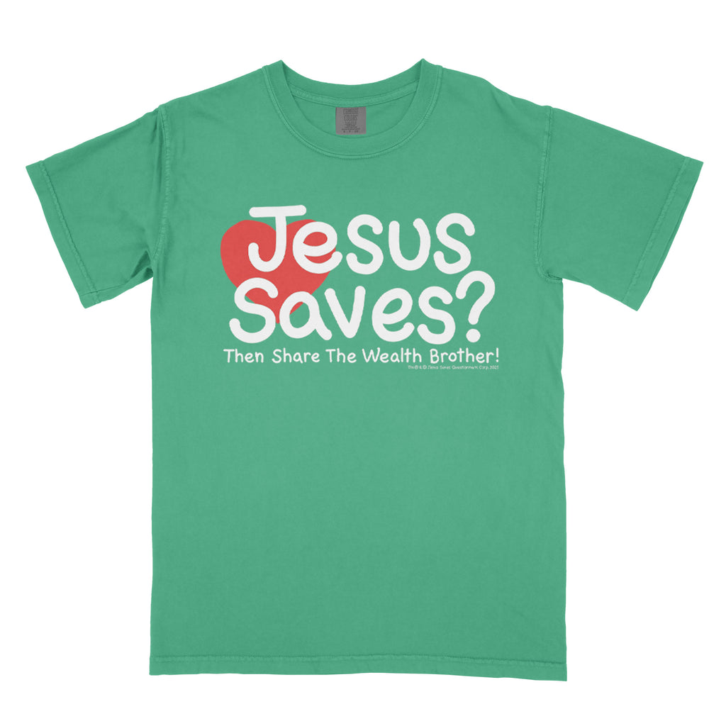 Jesus Saves - Green - Ships Week of 5/26