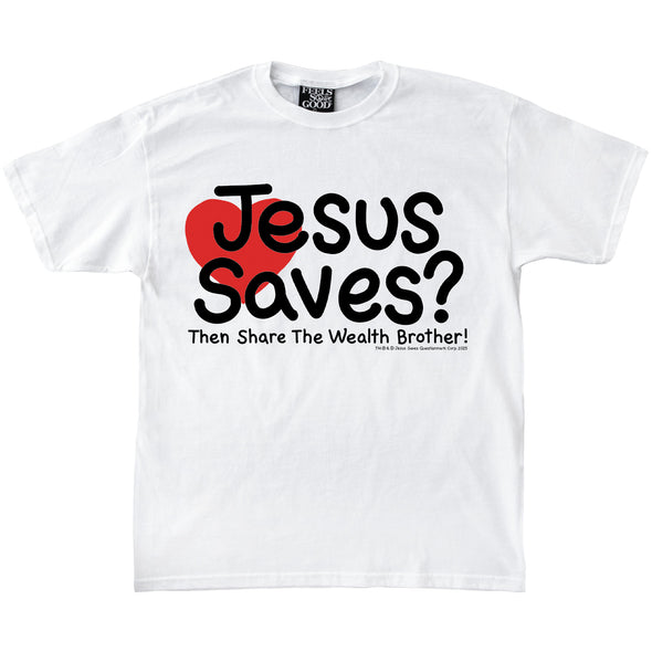Jesus Saves - White - Ships Week of 5/26