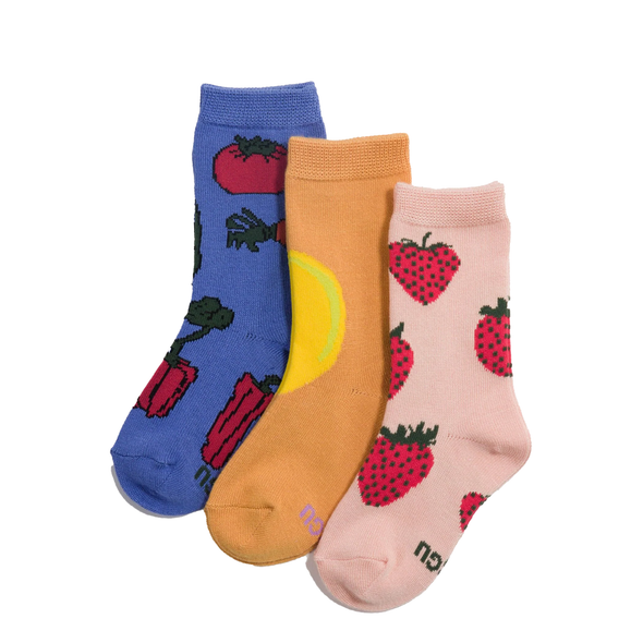 Baggu Kids Crew Socks - Fruits & Veggies