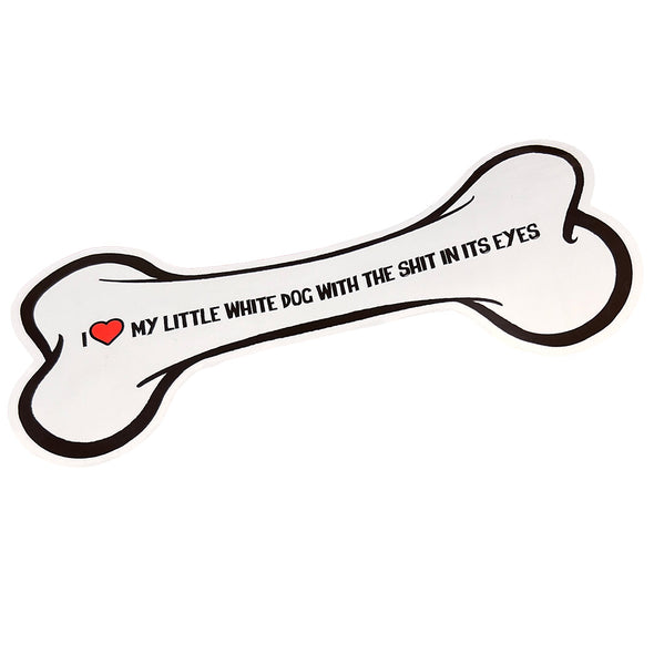 Little White Dog Bumper Sticker