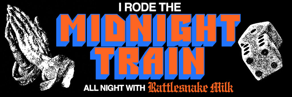 Rattlesnake Midnight Train Bumper Sticker