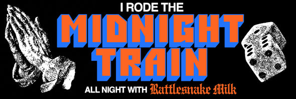 Rattlesnake Midnight Train Bumper Sticker
