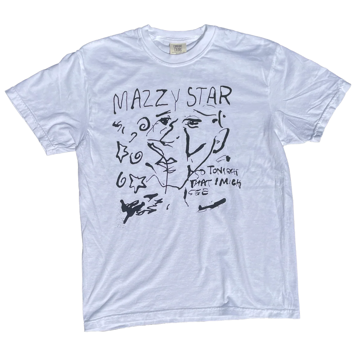 トップス star lettering tee (white) Mazzy Star Tee - White - Ships Week of 9/21 – Feels So Good