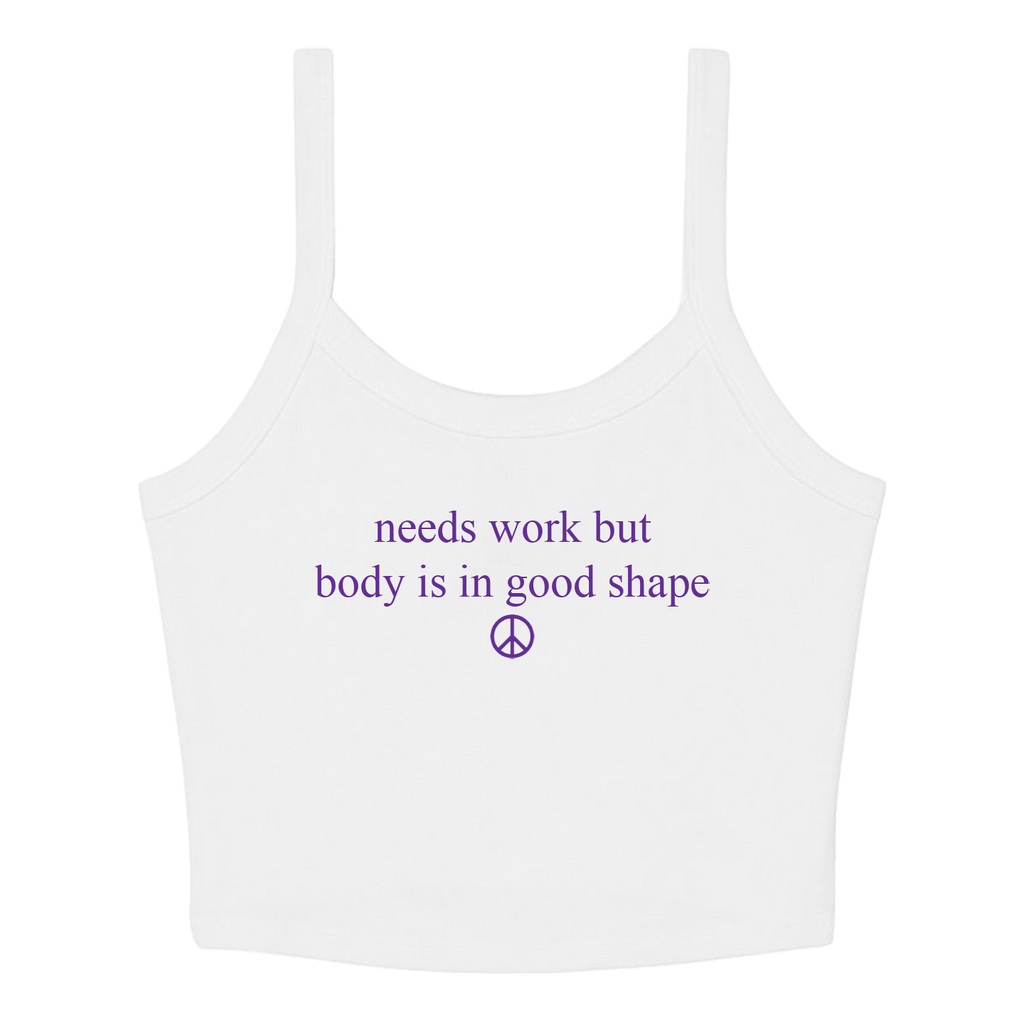 Needs Work Crop Tank - Ships Week of 7/13