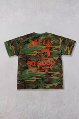 Never Evil Camo Tee - Safety Orange