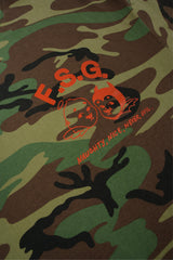 Never Evil Camo Tee - Safety Orange