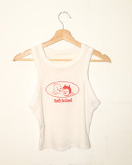 Never Evil Racer Tank - White - LAST CHANCE!