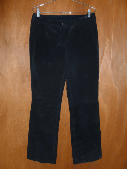 Black Bootcut Suede Pant (8)