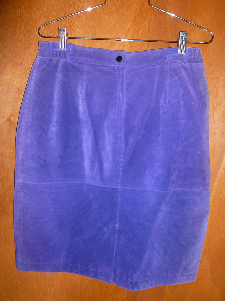 Violet Suede Pencil Skirt (28")
