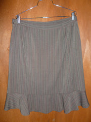 Herringbone Pinstripe Midi Skirt (35")